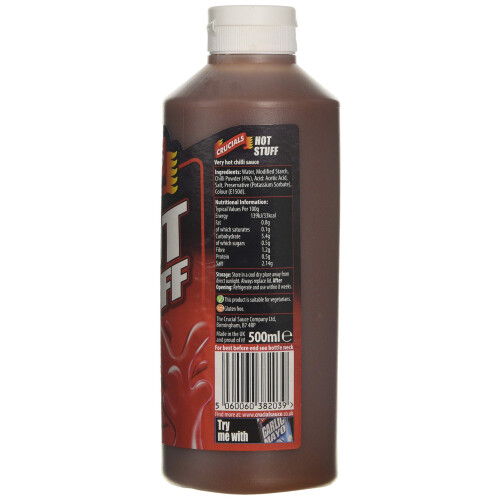 Crucials Hot Stuff Sauce 500ml (3 Pack) 1