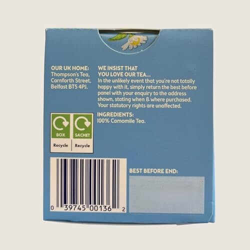 Thompson's - Camomile 4 x 25 String & Tag Teabags 1