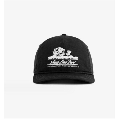 (Black) Aime Leon Dore Unisex Adjustable Alphabet Baseball Cap Breathable Size Large