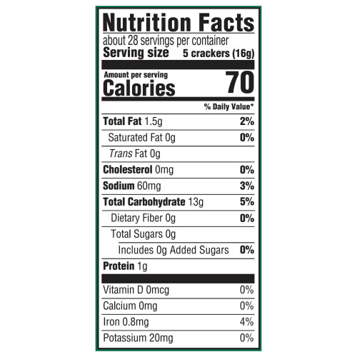 Premium Saltine Crackers - Unsalted Tops, 16 oz 1