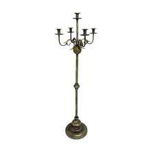 Iron Tall Floor Standing Candelabra Antique Taper Candle Holders