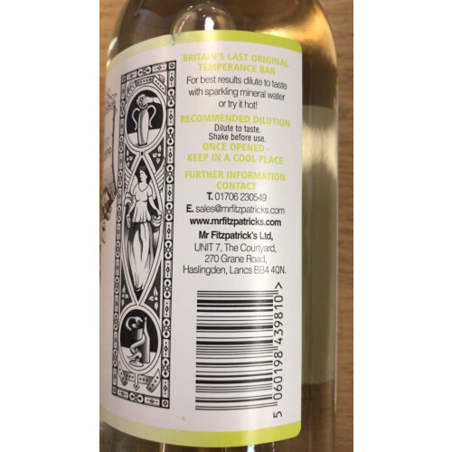 Mr Fitzpatrick - Cream Soda Cordial - 500ml 2