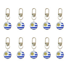 10Pcs/pack Unique Soccer Key Rings Perfect Design For-Uruguay