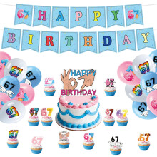 Assorted Finger Cupcake Flags For Sports Themed Celebration And
