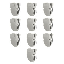 Auto-adhesive Wall Tapestries Clip Multipurpose Plastic-Grey.