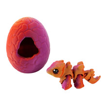 Mini Dragon imprimé en 3D éclosant des-rose du désert stégosaure