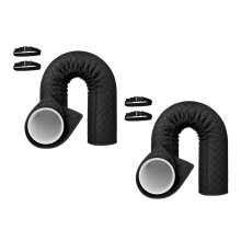 Insulating Wraps For Portable Air Conditioner Hose Energy-Black