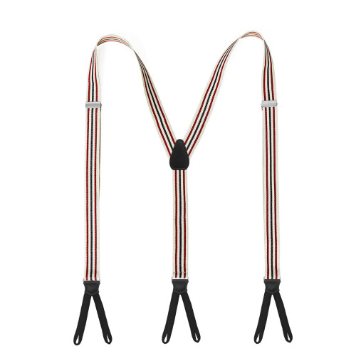 Retro Suspenders For Men Polyester Adjustable Length 120cm-22
