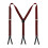 Retro Suspenders Comfortable Design Strap Pants Band-Wine red 1