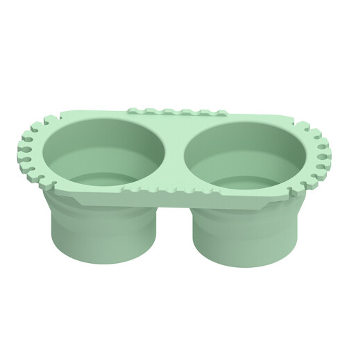 Folding Silicone Paint Brush Cleaner Container with-Green