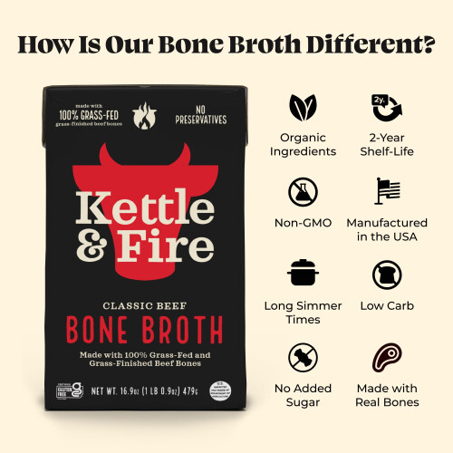 Kettle & Fire Classic Beef Bone Broth Beef 16.9FO 2