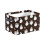Foldable Canvas Shelf Basket with PU Handles 2-Pack 1