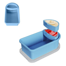 Silicone Snack Container with Dual Compartment & Leak-Proof