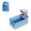 Silicone Snack Container with Dual Compartment & Leak-Proof 1