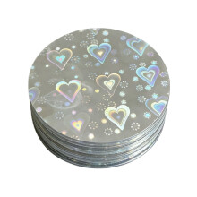 Films de badges en forme de cœur, 100 pièces, pour projets et-4