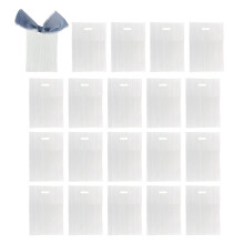Packung mit 20 leeren Einladungskarten und Band, perfekt-Blau