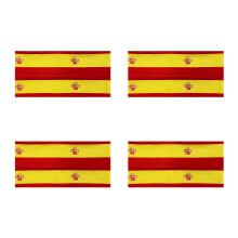 Assorted National Flag Headscarves 4Pcs Comfortable-Spain