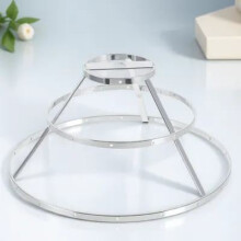 Iron Lampshade Frame for Pendant Lamps, 19 x 19 x 9.5 cm