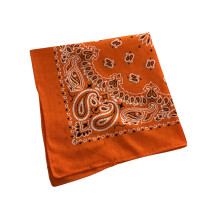 Vêtements de rue coton cajou Bandana élégant foulard-Orange