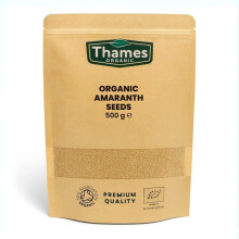 Organic Amaranth Seeds 500g ? Certified Organic, Raw, Vegan & Non-GMO ? Resealable Bag ? No Additives or Preservatives ? Ancient Grain for Porridge &