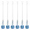 Set mit 6 eleganten mineralischen-blau lila 1