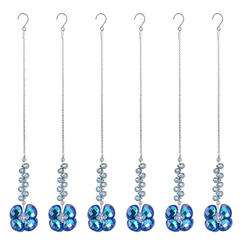 Set mit 6 eleganten mineralischen-blau lila