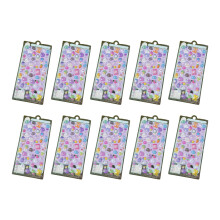 10Sheet Embossed Animal Sticker Decorative PET-starry clouds