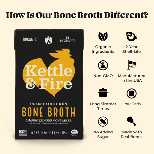 Kettle and Fire Bone Broth Chicken - 16.9 fl. oz. 2