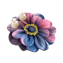 Heat Resistant Kitchen Counter Drainer Mat with 3D Floral-9
