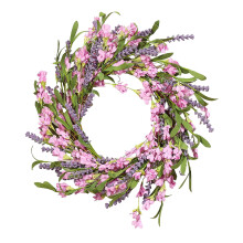 Guirlanda de Primavera de 40 cm (15,7 polegadas) para Decoração de Ambientes Internos e Externos em Todas as Estações