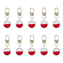10Pcs National Flag Key Rings Great For Travel And Daily-Poland