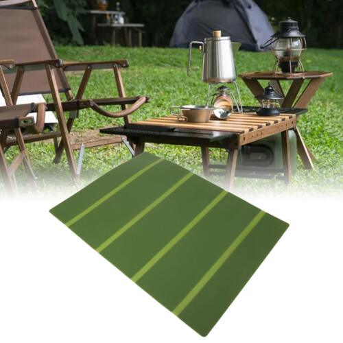 Tapis de table de camping pliant Vert OD 51,6x38,5 cm
