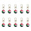 10 Piece Soccer Event Theme Keychains Strong Alloy Hook-Sudan 1