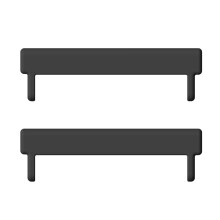 Universele metalen connector voor 24 mm-22 mm of 24-24 tot 20 mm