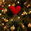 Knitted Heart Christmas Tree Topper 2