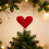 Knitted Heart Christmas Tree Topper 3