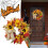 Sunflower Pumpkin Fall Wreath 18 inch 1