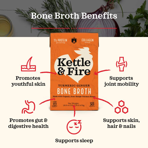 Kettle & Fire, Broth Bone Chicken Turmeric Ginger, 16.9 Ounce 2