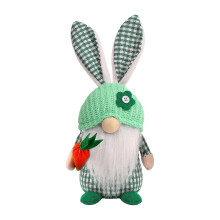 Gnomo pasquale svedese, coniglietto di peluche, ornamento verde