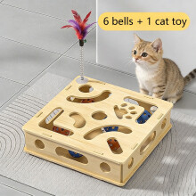 Puzzle s farebnými guľôčkami pre domáce zvieratá