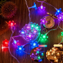 Flower Christmas Lights String LED 10FT Battery Powered