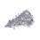 Small silver tabletop Christmas tree centerpiece 1 pack 1