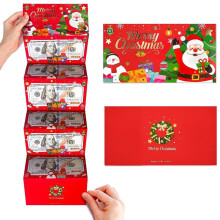 Enveloppes de Noël rouges et vertes pour cartes-cadeaux (lot de 12)