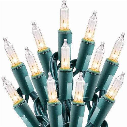 100-Count 25ft Christmas Mini Lights, Incandescent, Green