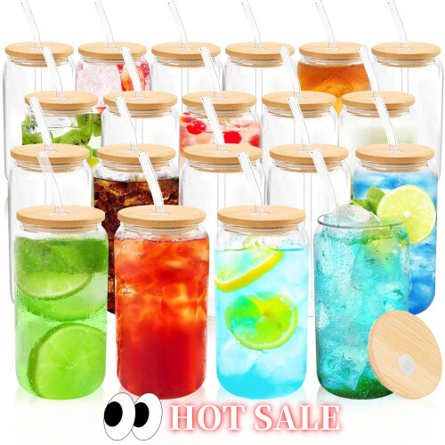 Glass Tea Cup 500ml Clear Plain Set of 6