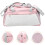 Bolsa de ginástica feminina rosa, grande capacidade, 1 peça. 1