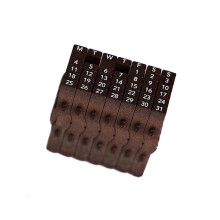 Datumstämpelkalender med enkel rulljustering