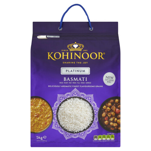 Kohinoor Platinum Basmati Rice 5 kg 1