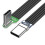 Εύκαμπτο επίπεδο καλώδιο σιλικόνης USB C σε USB C με γωνία για τηλέφωνα με κάμερα, 1
