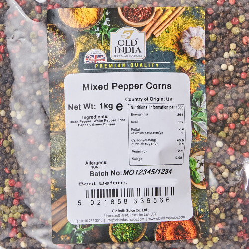 Old India Mixed Pepper Corns 1 Kg 1